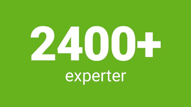 2400+ experter